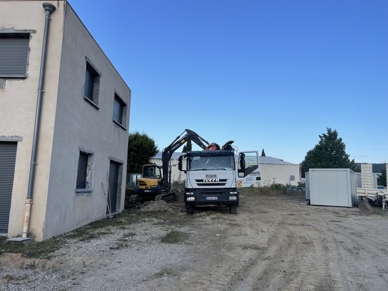 Construction d’un entrepôt à Morance
