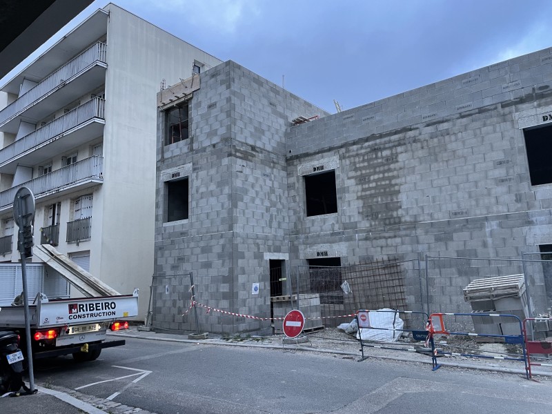 Construction d’un bâtiment à Villeurbanne