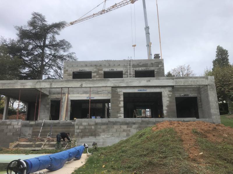 Entreprise spécialiste de la construction de villa contemporaine haut de gamme avec architecte à Saint Didier au Mont d'Or