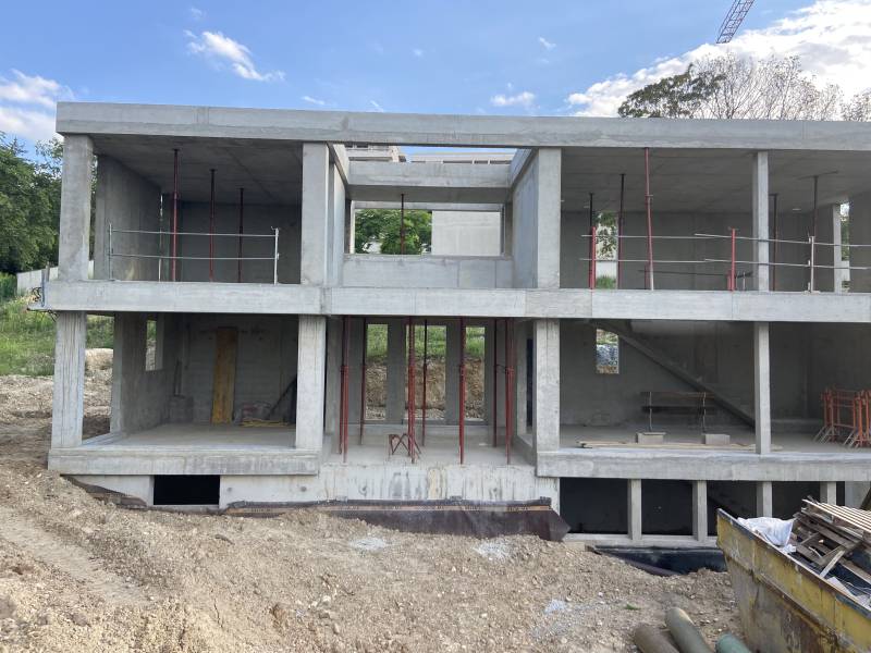Maison contemporaine en béton armé à Caluire et Cuire