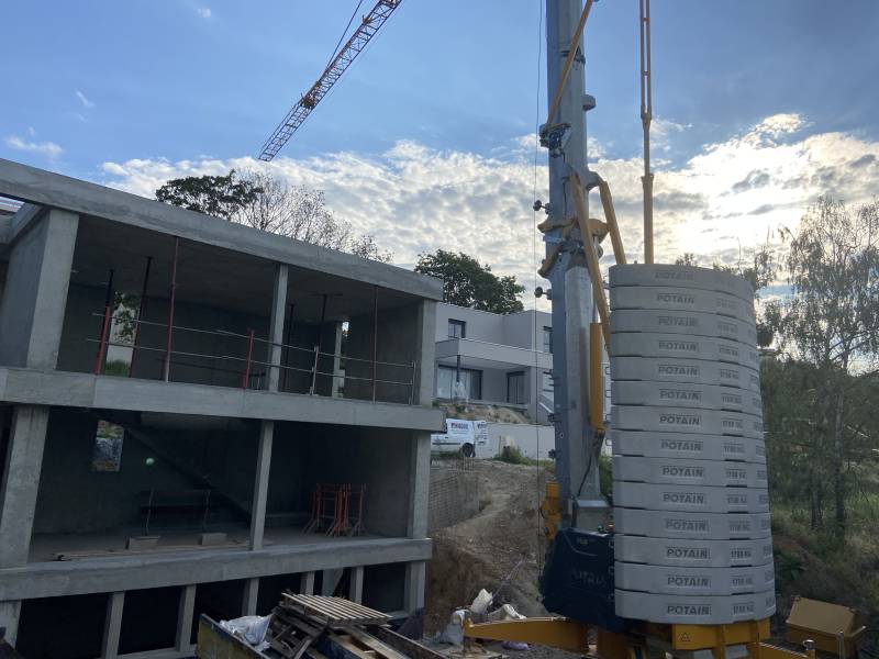 Maison contemporaine en béton armé à Caluire et Cuire