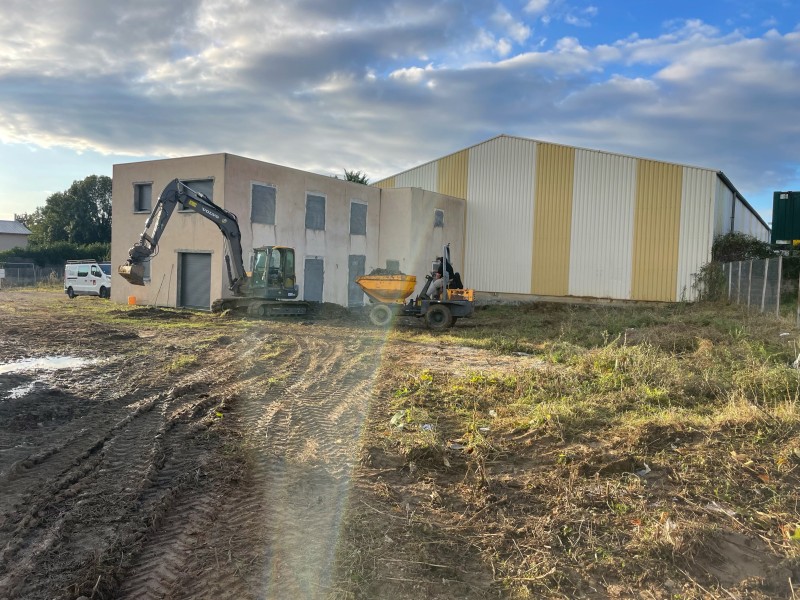Construction d’un entrepôt à Morance